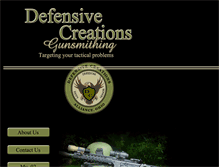 Tablet Screenshot of defensivecreations.com